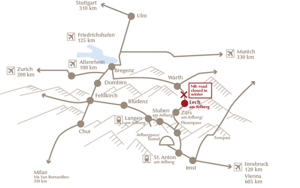 How To Get To Lech Am Arlberg Our Hotel Panorama   Csm  N Anfahrt Panorama Lech EN 96240f474e 